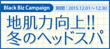 2015.12 地肌力向上！冬のヘッドスパ